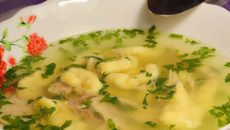 Пошаговый рецепт приготовления супа с галушками